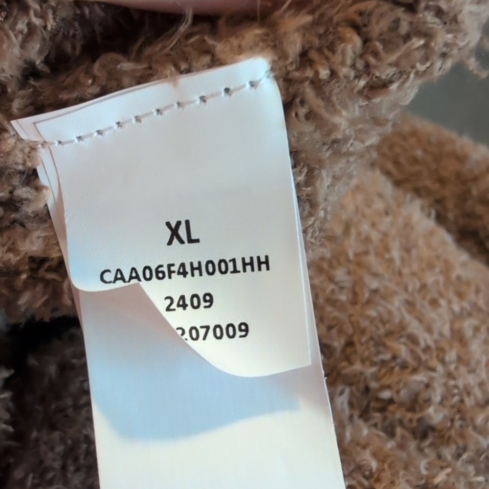Cupshe Fuzzy Brown Cowl Neck Two Piece Tunic Sweater - Picture 8 of 10